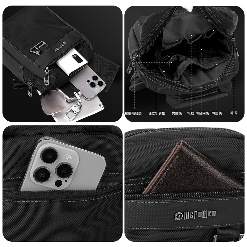 WEPOWER nuevo bolso de mano de hombre de gran capacidad, viaje de negocios, bolso de hombro, viaje al aire libre, mochila