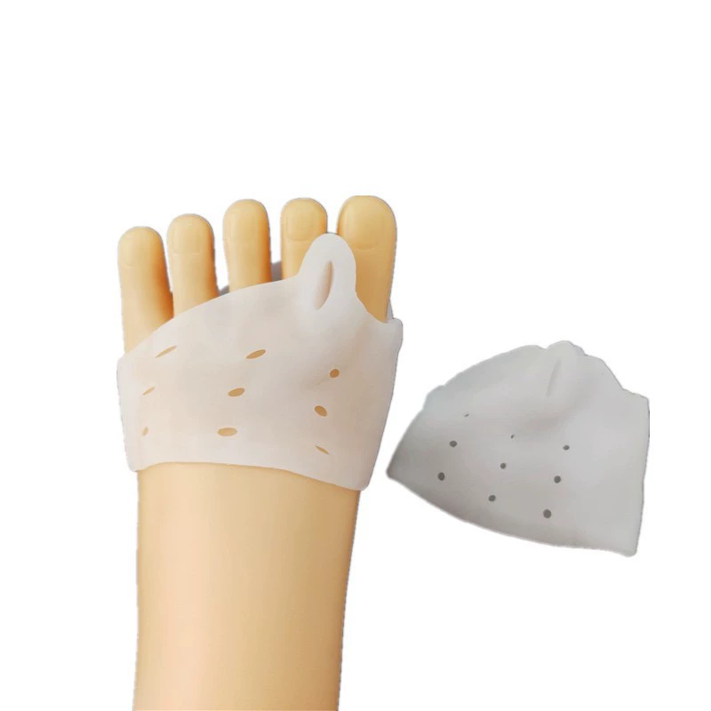 Силиконовый большой палец «два в одном», подушечка передней части стопы с девятью отверстиями вверх и вниз.