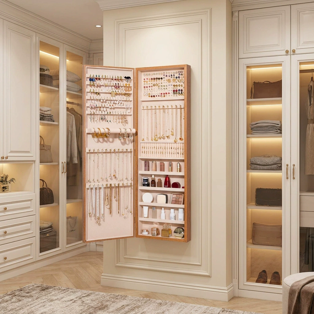 Wall-mounted Oversized Jewelry Home Jewelry Box from Yomiego