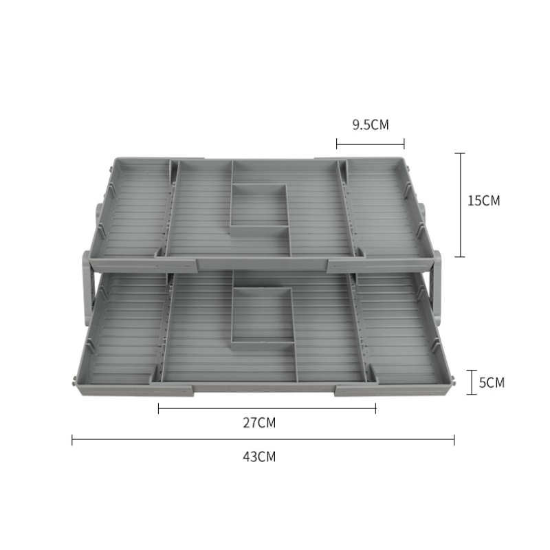 Caja de almacenamiento para mesa de maquillaje, organizador de cajones para joyas y cosméticos, caja organizadora de joyas antioxidante. image 6