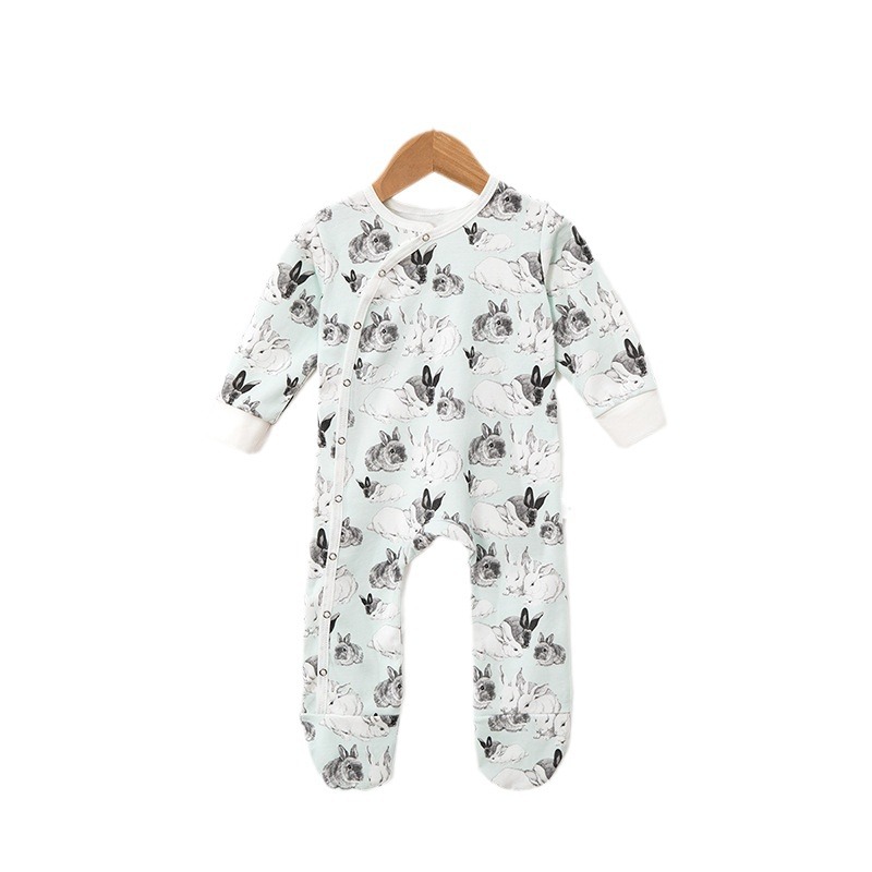 Comercio exterior, ropa de manga larga para bebés, ropa de botón de primavera y otoño, ropa de escalada de Amazon al por mayor.