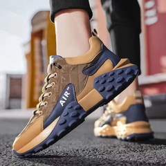Dropshipping cross-border dad shoes men's casual sole sneakers 2024 new thick plate sneakers spring and summer breathable men's shoes