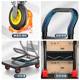 Trolley Folding Trolley Trolley Warehouse Trailer Portable Scooter Universal Quiet Trolley Carrying Flat Car
