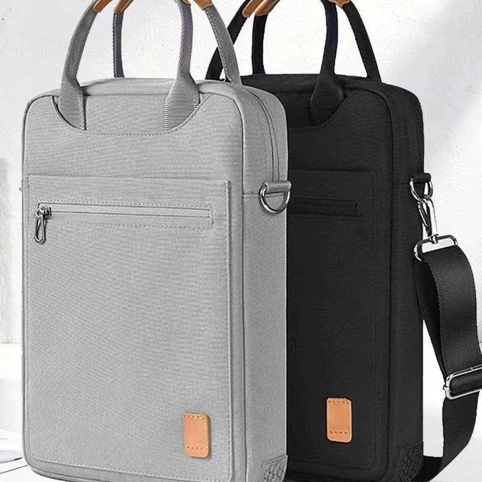 Upgraded Tablet Bag, Cross-Body Bag, Waterproof and Shockproof, iPad Air 4 Bag, Vertical Style Computer Bag, Interior Fleece Lining, Metal Hardware