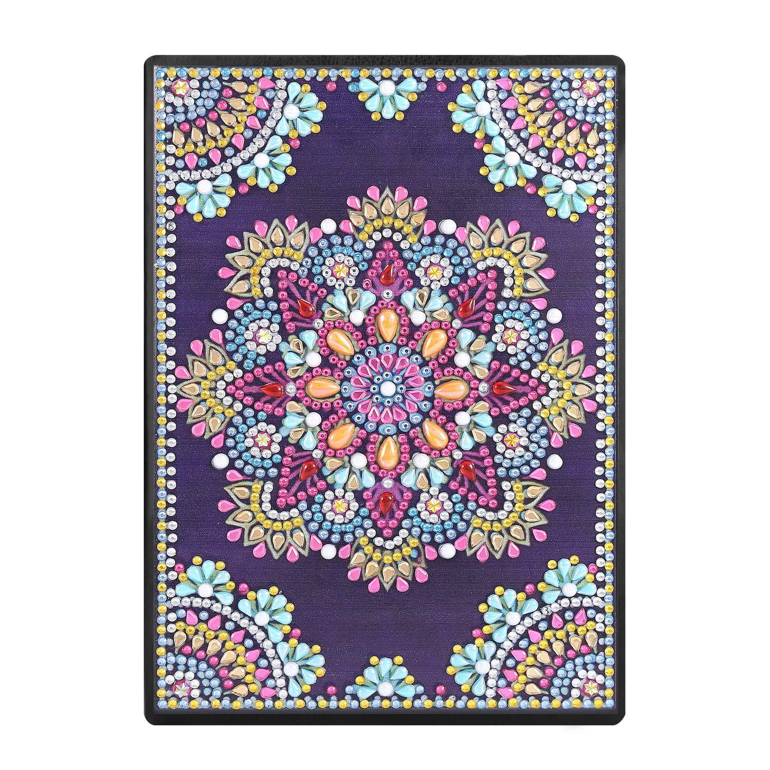 Cuaderno de dibujo de diamantes transfronterizos 5d punto diámetro pintura pegatinas de sexo opuesto mariposa DIY manual cuaderno de notas de cristal