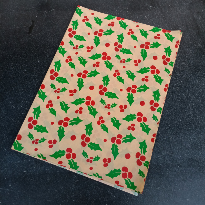 クロスボーダー袋入り20枚牛革色シドニー纸2色クリスマス用ギフト包装コピー用纸50X35CM|undefined