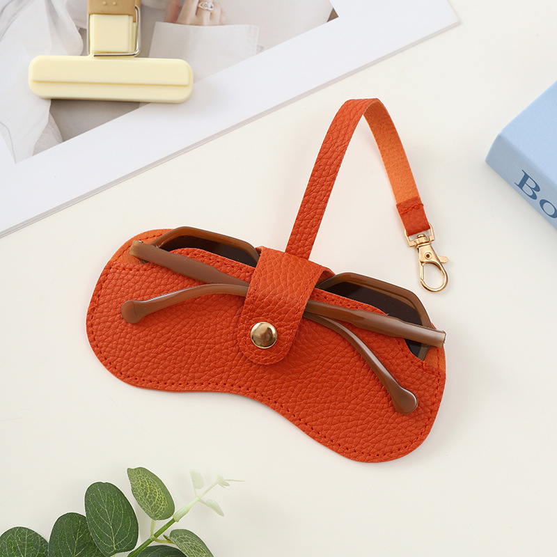38g Weight glasses case Classification Pu Leather Material Solid Color Pattern Unisex Gender Classic Style Style Classic Style Solid Color Pu Leather Unisex Glasses Case 4