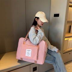 Folding Fitness Bag with Large Capacity Independent Shoe Compartment, Wholesale Travel Bag, Cross-Border Travel Bag, Pull-Along Suitcase, Lightweight