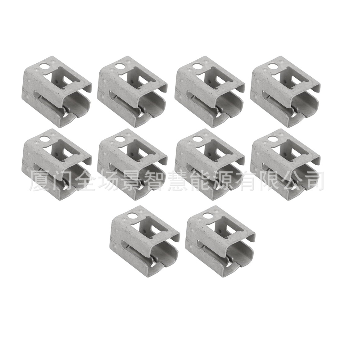太阳能光伏组件能源支架系统配件无压块快速安装金属卡扣