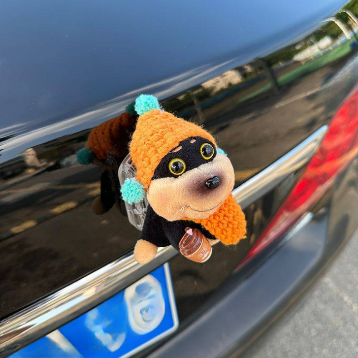 蜂子犬車のテールペンダント人形人形車のバットオートバイ電気自動車のトランク装飾|undefined