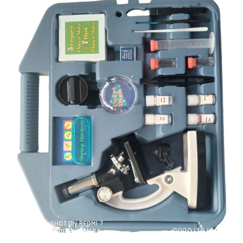 Микроскоп детский высокой мощности 1200 раз Учащиеся начальной и средней школы биологическое Обнаружение полный набор игрушек костюм для научного эксперимента