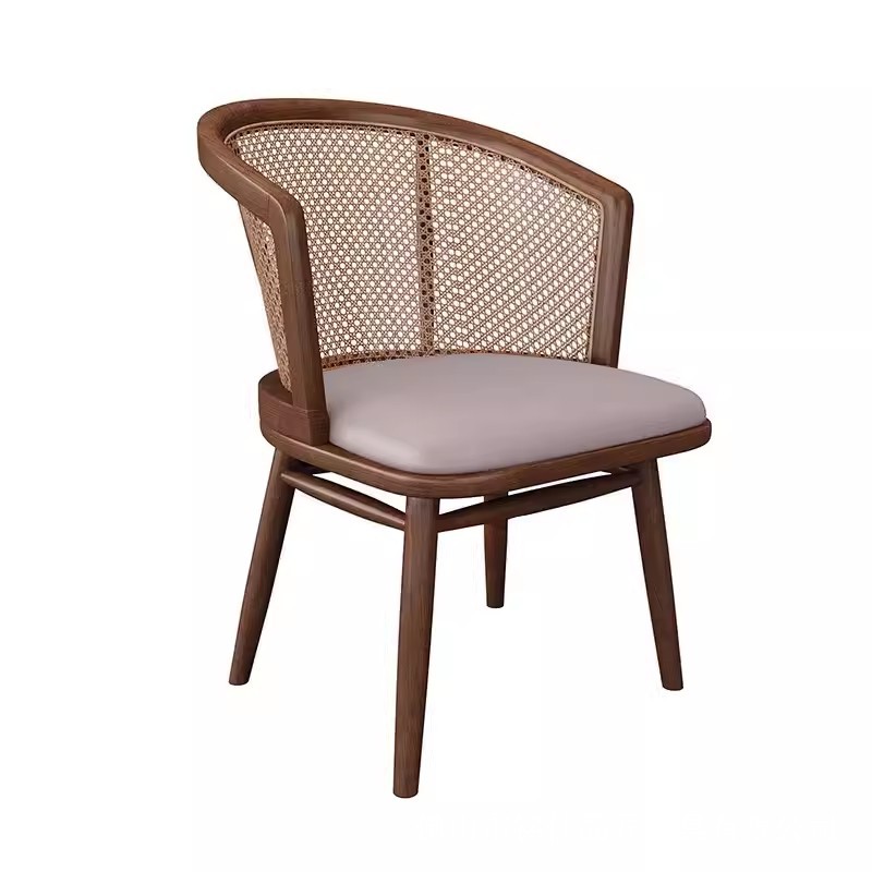 Silla de comedor de madera maciza para restaurante