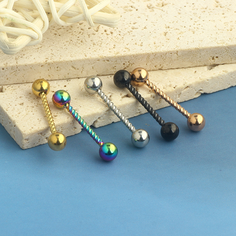 Holiday, Daily Occasion 304 Stainless Steel Material 1 Piece Nipple Rings & Studs Simple Style Classic Style Solid Color 304 Stainless Steel Plating Nipple Rings & Studs