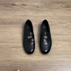 羊皮版~2025新款法式山茶花小皮鞋真皮通勤深口乐福鞋平跟单鞋嘛