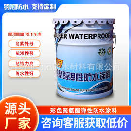 水性聚氨酯防水涂料外墙楼屋顶平房裂缝漏水厨房卫生间防水补漏胶