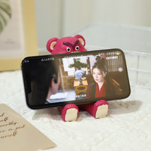 现货卡通草莓熊手机支架 懒人平板支架桌面摆件礼物礼品厂家批发