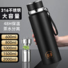 Capacious high quality handheld portable glass suitable for men and women, cup stainless steel with glass