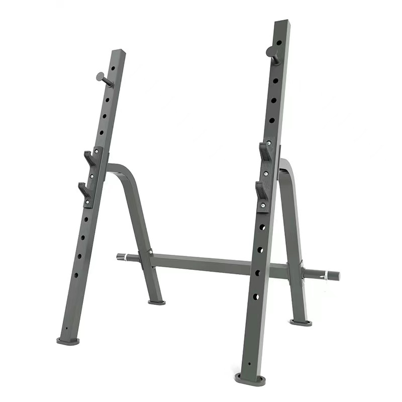 Estandarte de empuje horizontal, estante de cuclillas doméstico, equipo de ejercicios, conjunto de barraca para hombres, taburete de empuje horizontal, cama de elevación ajustable