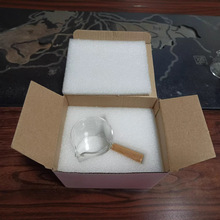 批发透明玻璃小奶盅迷你牛奶壶带木柄尖嘴加奶杯倒奶壶刻度料汁杯