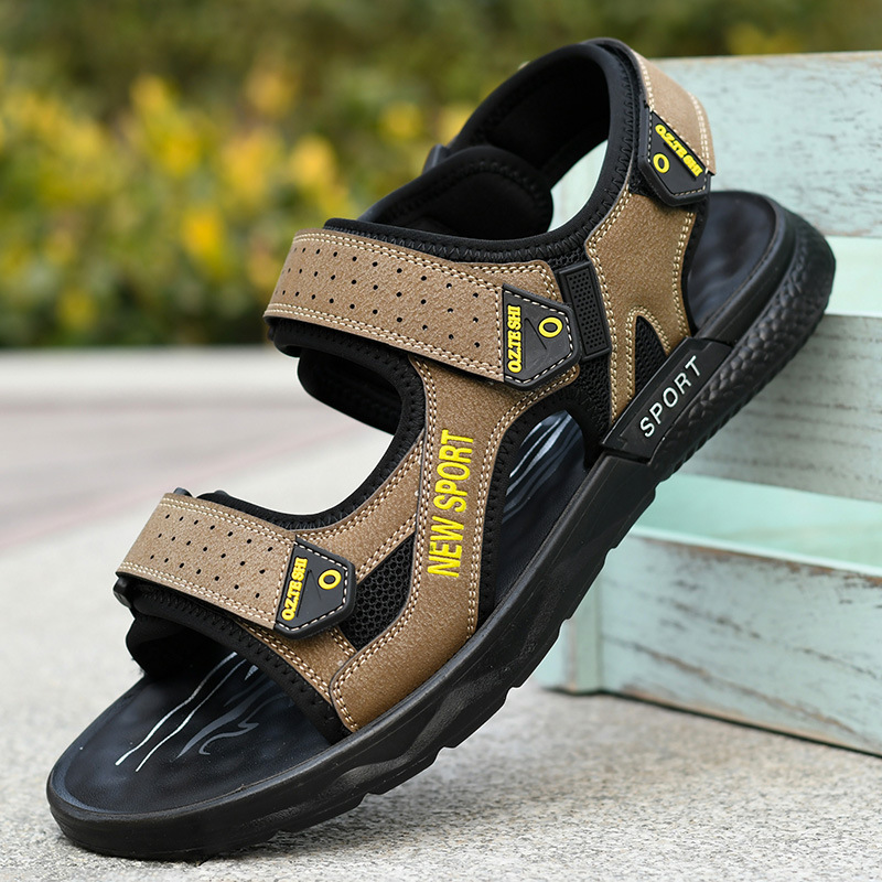 靴の男性の夏のビーチの靴のカジュアルな百合サンダルの屋外のスポーツの穴の靴の柔らかい底の耐摩耗性の対外貿易の男性の靴|undefined