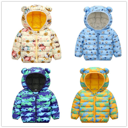 Amazon Children's Clothing 2024 Autumn and Winter New Cartoon Children's Down Padded Jackets for Small and Medium-sized Children's Padded Jackets for Boys and Girls