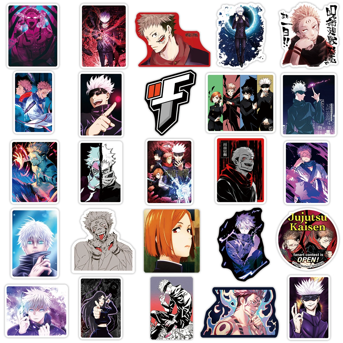 Ретроотражающий Jujutsu Kaisen, шлем, держатель для телефона, чехол для телефона, декор, наклейки, граффити, ручная работа