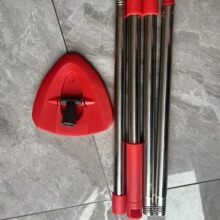 适配O-Cedia/Vileda 三角头拖把杆拖把杆配件不锈钢拖把杆