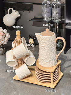 Ceramic Kettle Tea Cup Set for Home Living Room Water Set Tea Set for Entertaining Guests Drinking Water Cup with Good Appearance