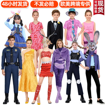 狐狸尼克cos舞台演出服cosplay服装朱迪兔子警官 疯狂动物城衣服