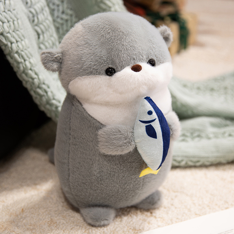 Cute muñeca de peluche, muñeca de pescado, muñeca de almohada, muñeca de peluche, regalo creativo para niños