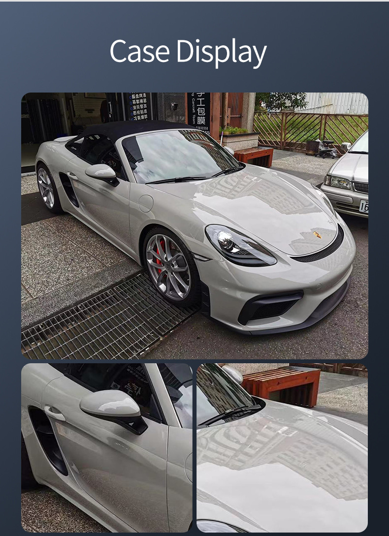 Glossy black TPU paint protection film, self-healing and scratch-resistant, full-vehicle wrap, TPU invisible car film, factory wholesale