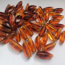 亚克力仿琥珀色异形珠长形琥珀亚克力塑料散珠子diy箱包饰品配件