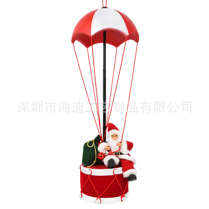 Decoraciones de Navidad transfronterizas paracaídas para regalos navideños decoración de ventanas image 6