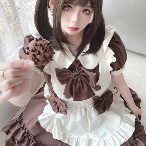 New dress Lolita dress Lolita loli dress maid uniform soft girl cafe maid costume waiter