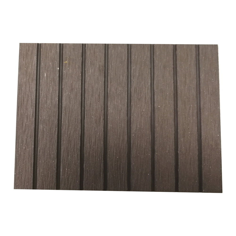 Madera-plástico piso WPC al aire libre agujero redondo plástico madera jardín patio decoración al aire libre anti-corrosión madera 140*22 placa sólida