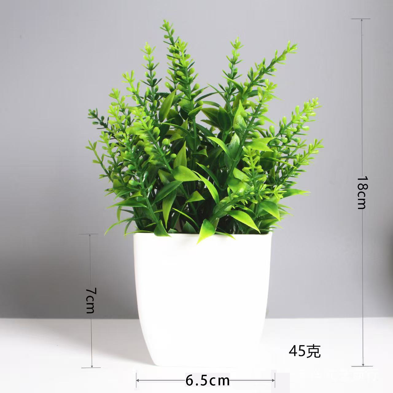 Transfronterizos venta caliente planta simulada planta simulada verde decoración interior y exterior maceta de plástico maceta de eucalyptus image 4