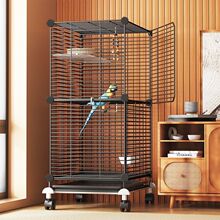 鸟笼大号牡丹文鸟豪华大型繁殖笼玄凤鹩八哥笼鸟别墅特虎皮鹦鹉笼