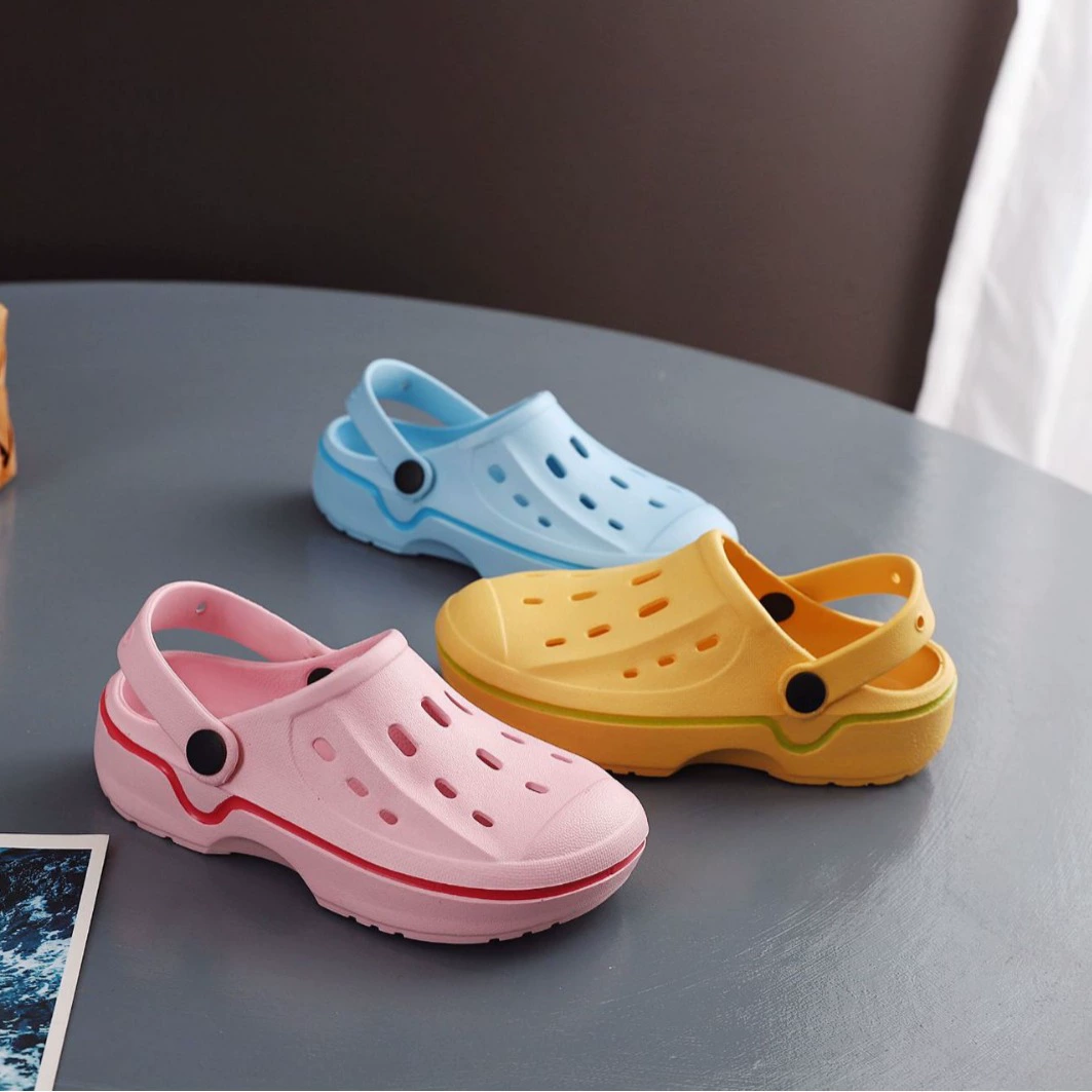 Детские сабо, летние дышащие и водонепроницаемые сандалии, домашние нескользящие детские тапочки из ЭВА, износостойкие и подходящие для ношения на улице.