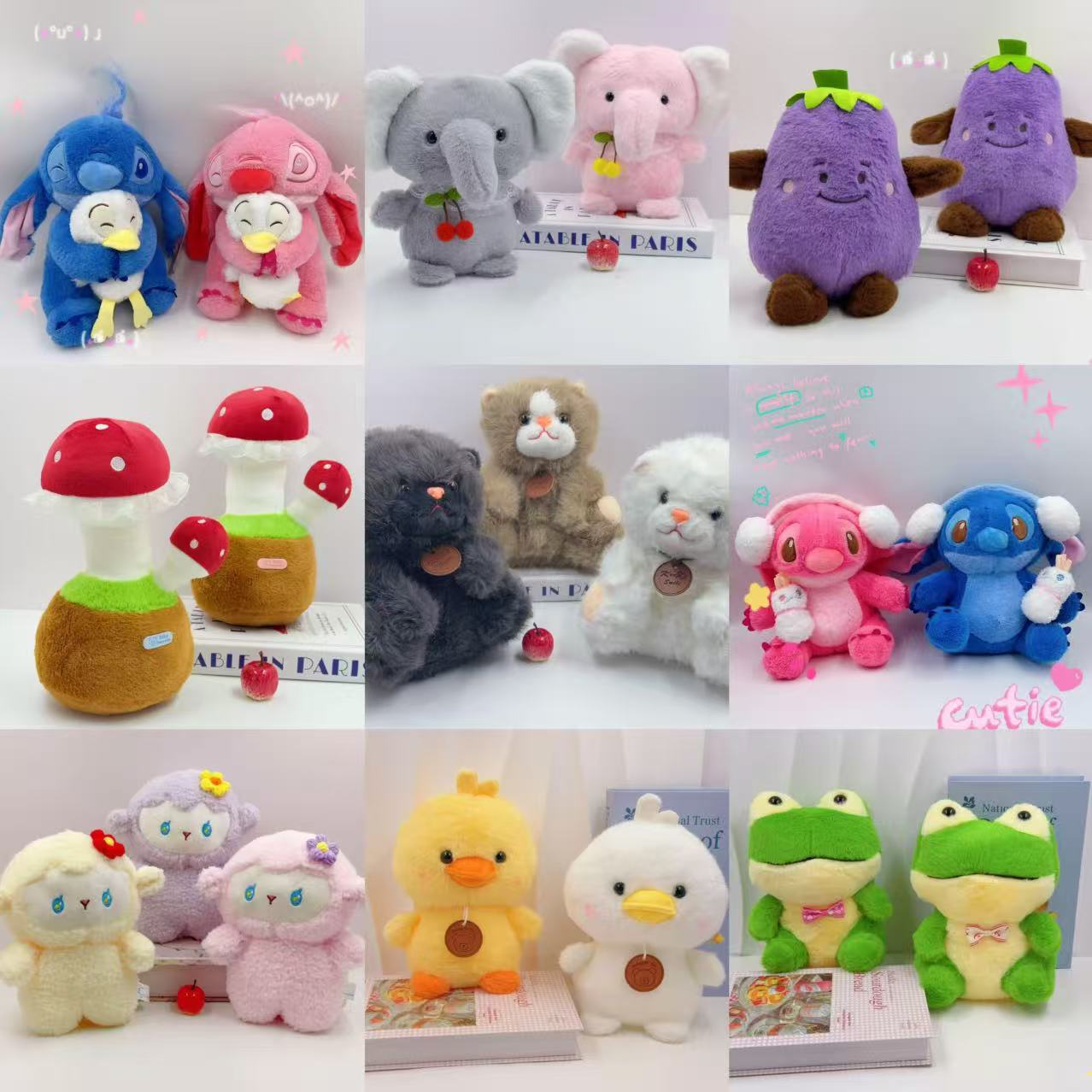 Boutique eight-inch grab doll plush toy wedding gift throwing annual event gift doll machine doll batch