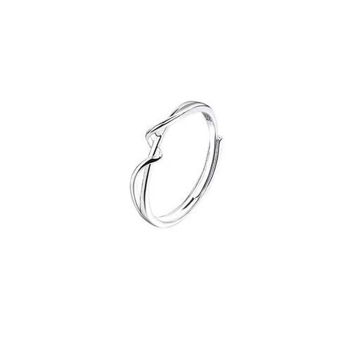 925 sterling silver simple line female ring niche design geometric ring cold style fashion personality one piece wholesale