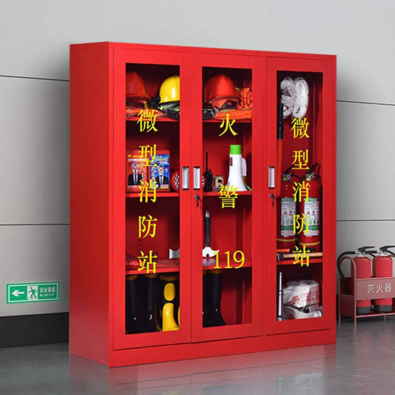 Gabinete de equipos de estación de bomberos Gabinete de exhibición de herramientas de extinción de incendios Gabinete de extinción de incendios de acero duradero