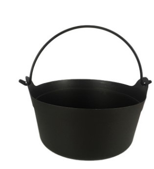 9040黑桶手提桶带提手塑料收纳桶圣诞礼品桶塑料桶圆形