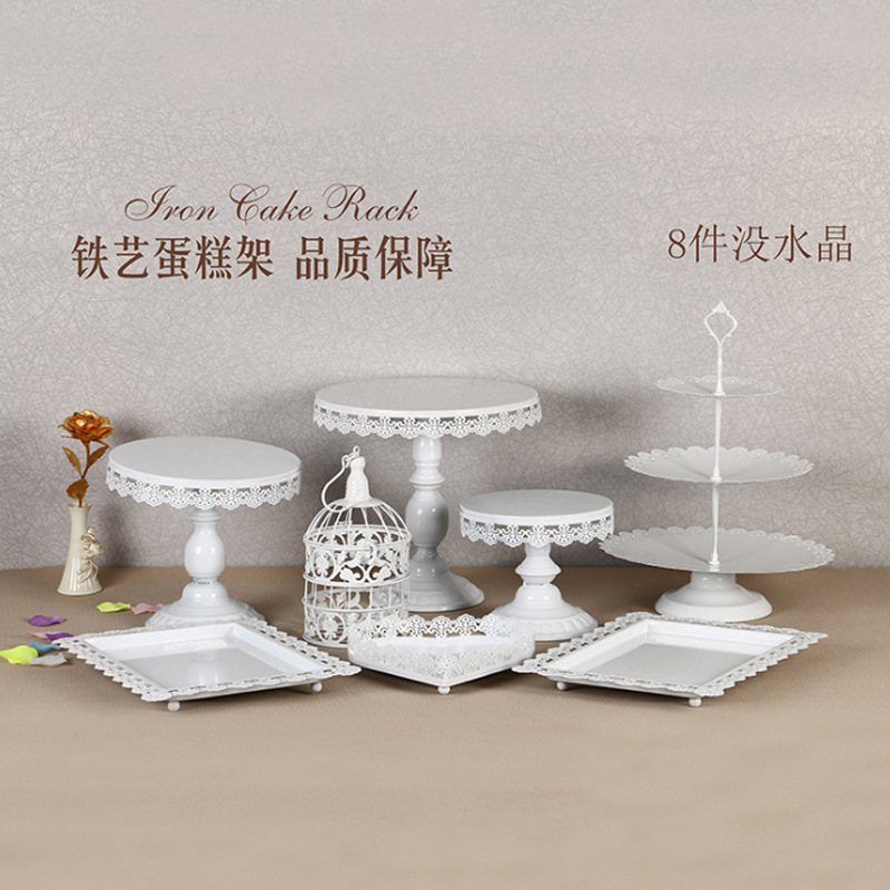 Postre de oro Decoración de mesa soporte de exhibición traje creativo europeo pastel merienda stand buffet comida fría té mesa de descanso image 12