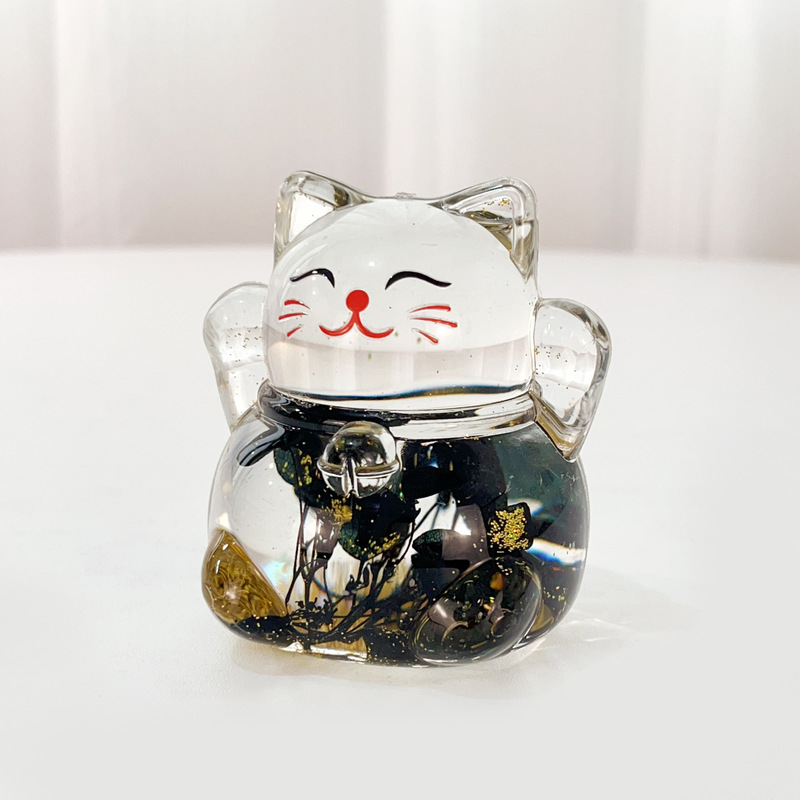 人気沸騰中！流砂キラキラ招き猫卓上置物デコレーションブラインドボックスブラインドバッグ夜光流砂ボトル|undefined
