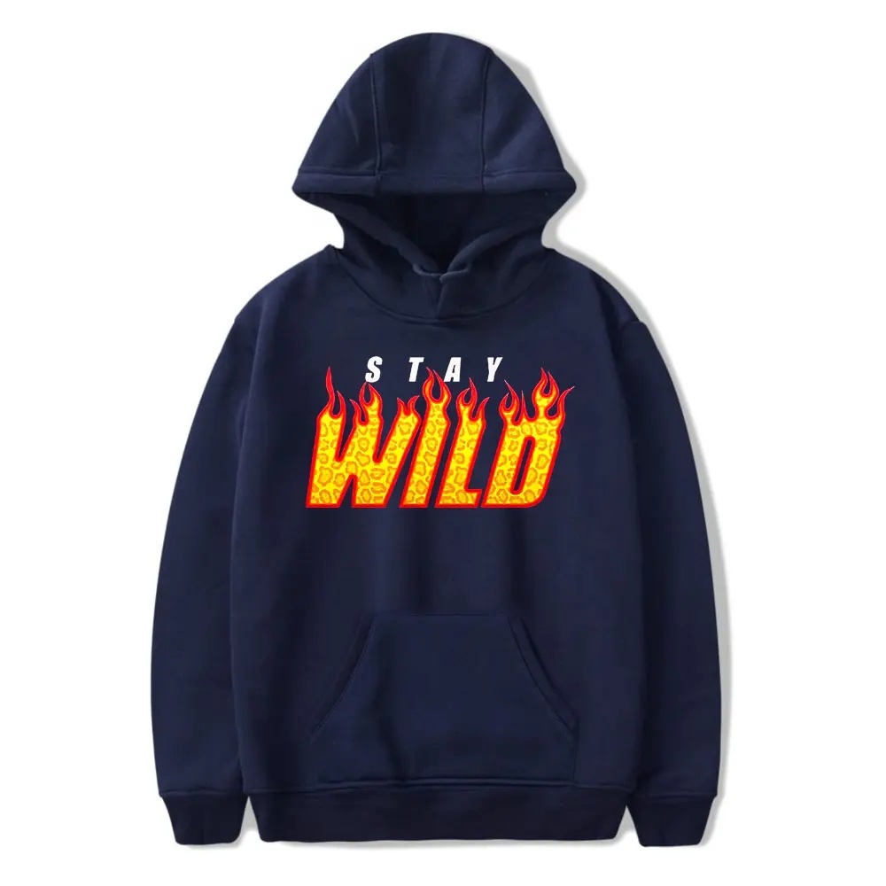 Ben Azelart Stay Wild Merch sudadera con capucha sudadera de bolsillo para hombres y mujeres youtuber