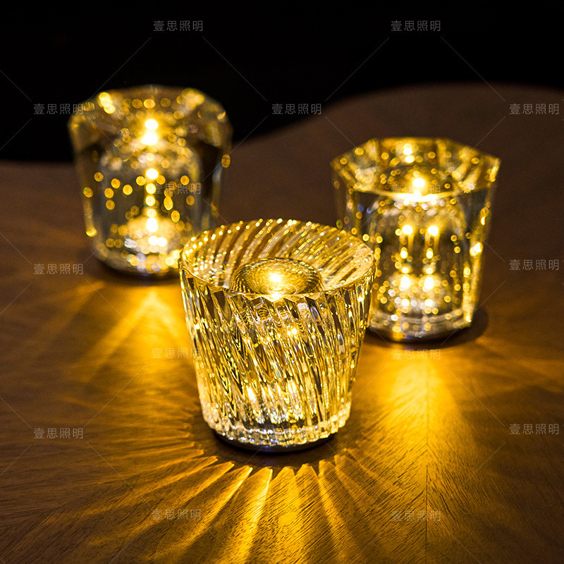 Japanese-style Ambientec Crystal Portable Wireless Night Light Bar Atmosphere Table Lamp Rechargeable Outdoor Western Restaurant Table Lamp Japanese-style Ambientec Crystal Portable Wireless Night Light Bar Atmosphere Table Lamp Rechargeable Outdoor Western Restaurant Table Lamp