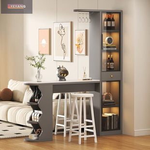 Slate Cream Bar Table Home Living Room Partition Wine Cabinet Dining Side Integrated Cabinet Modern Wall Simple Entrance