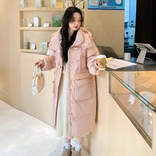 2024新款胖mm加肥加大码羽绒服女大码金属牛角扣孕妇羽绒服冬2401