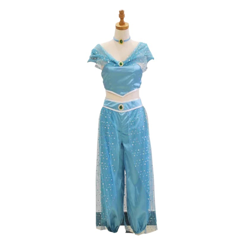 Ala lámpara mágica cos princesa Jasmine adulto Cosplay ropa al por mayor en stock