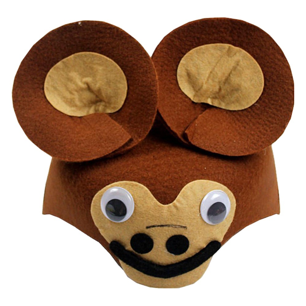 1 61 kindergarten rendimiento fiesta vestir cos apoyos no tejido de dibujos animados animal sombrero